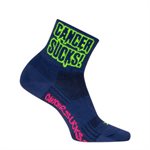 SGX 3.5" Cancer Sucks Navy socks